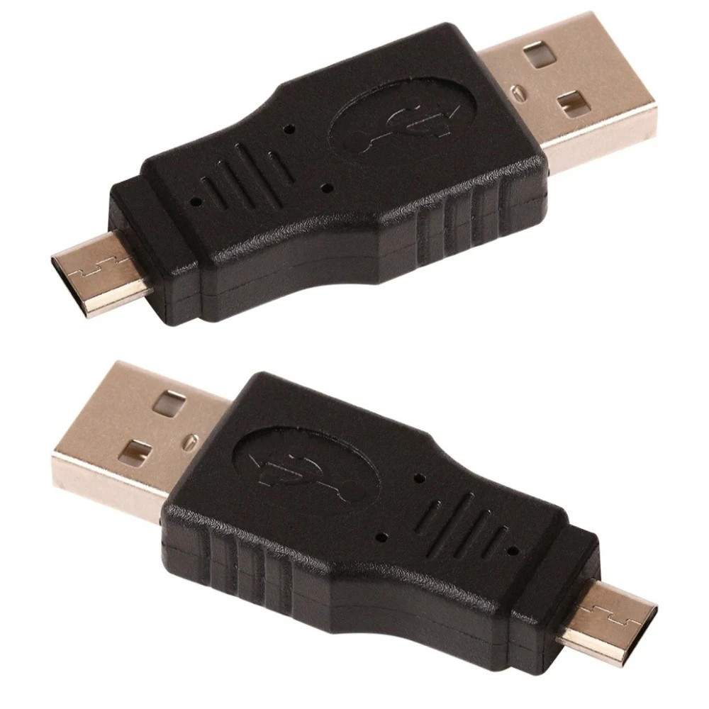 

1000 шт. черный USB 2.0 A штекер Micro B 5-контактный разъем-адаптер для компьютера, мобильного телефона