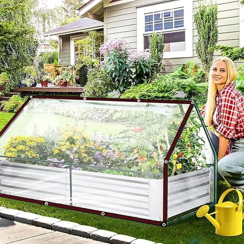 0.35mm PVC Transparent Waterproof Cloth Wind/Rain Protection On  Balconies In Greenhouse Sheds As Fence Screens Garden Pavilions