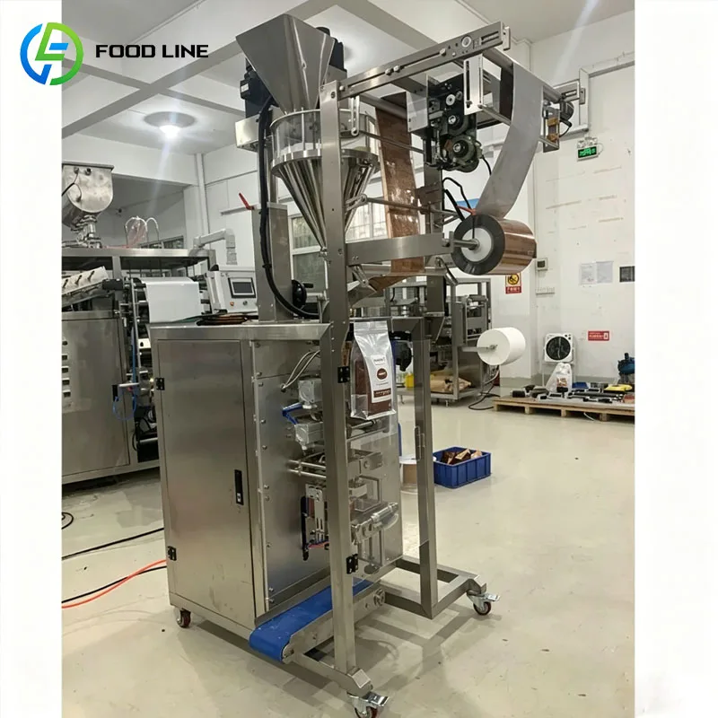 High Speed Coffee Packaging Machine For Coffee Beans And Powder Stand Up Pouch Vertical Form Fill Seal System Customized