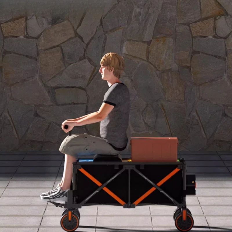 

Electric camper can ride picnic stall travel trailer folding