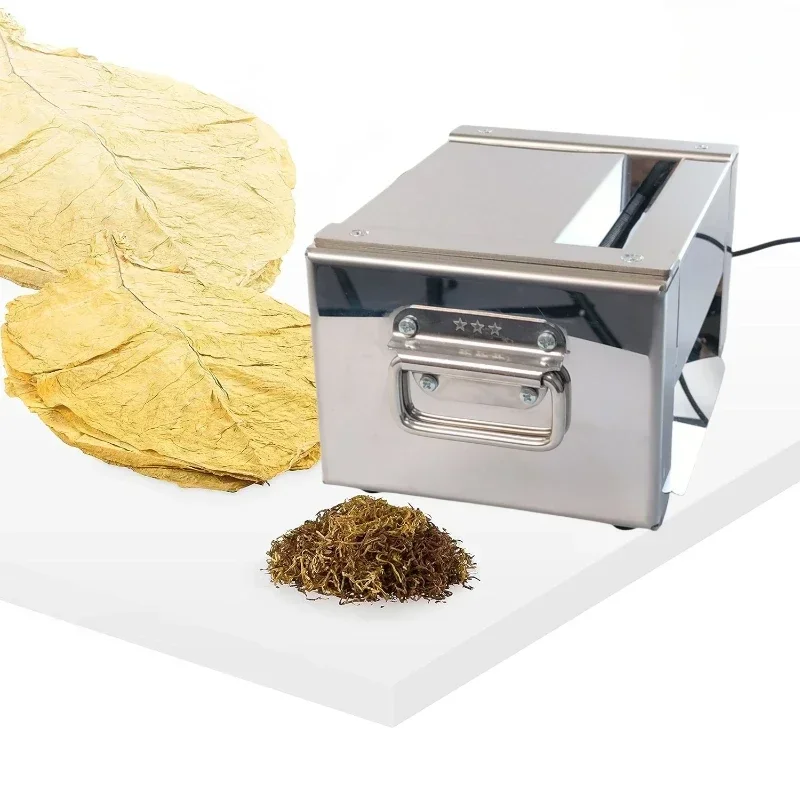 

Small Electric Portable Fine Cut Cigarette Cutting Machine Tobacco Leaf Grinder with Good Quality Hot sales