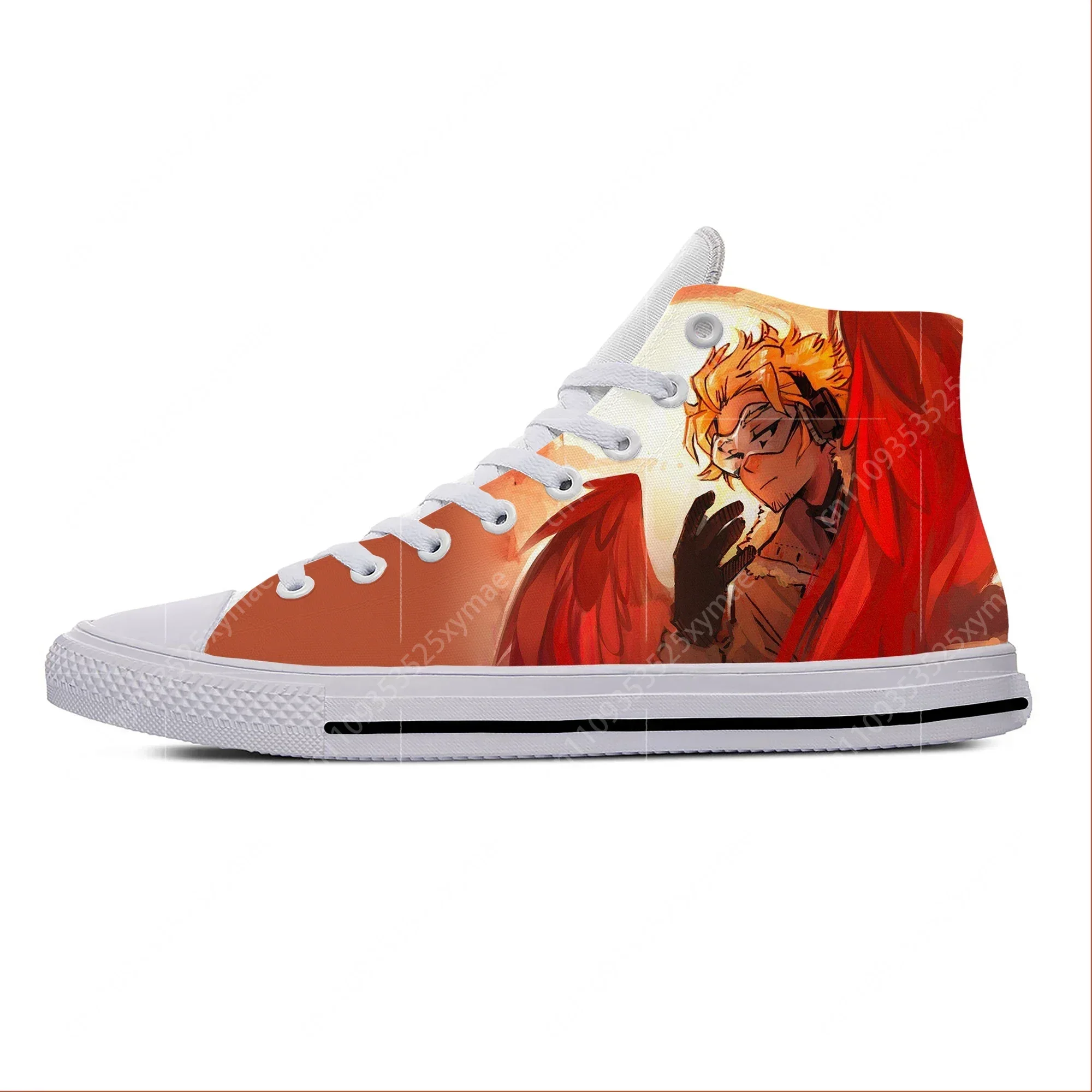 

Повседневная тканевая обувь в стиле аниме My Hero Academia Hawks Takami Keigo, легкие дышащие кроссовки с 3D принтом для мужчин и женщин