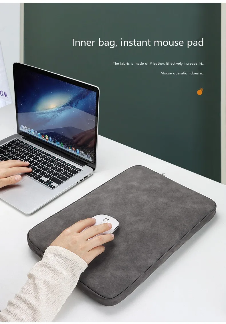 Laptop-Schutzhülle 11,6-15,6 Zoll Neopren-Schutztasche für MacBook Ultrabook – Detail 12