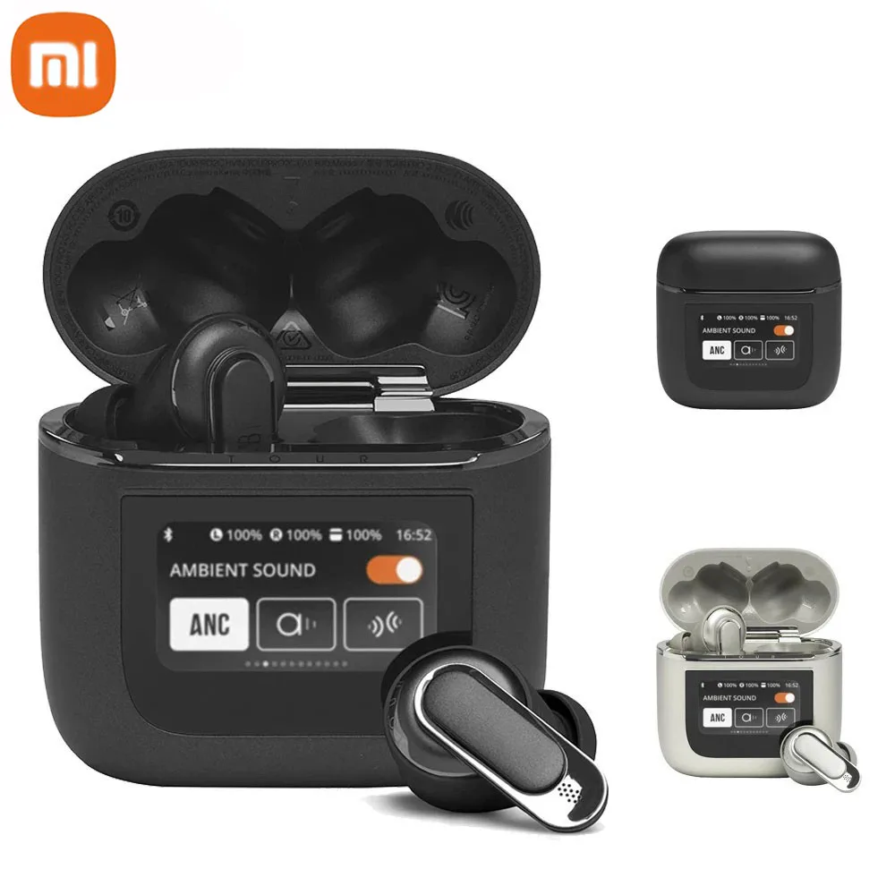 Xiaomi-V8 TWS Fones De Ouvido Sem Fio Bluetooth, Esporte Gaming Headsets, Redução De Ruído, Mic Fones De Ouvido, Display LED Fone De Ouvido, Original