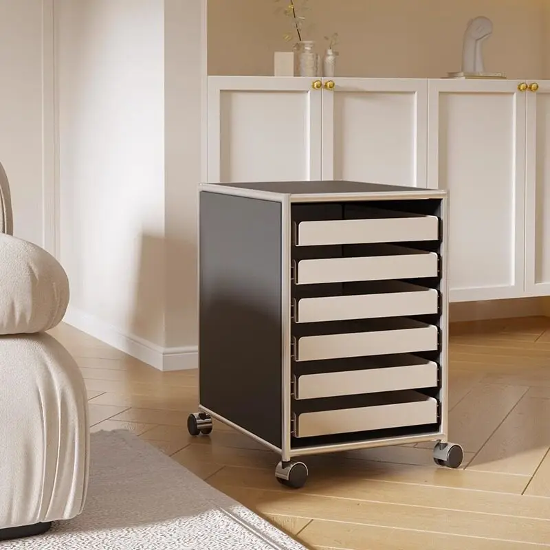 DSA removable file storage household shelf side trolley bedroom locker storage cabinet side several cabinets