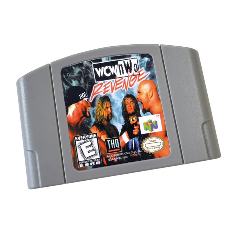 N64 games Cartridge-WCW NWO Revenge NTSC  And PAL Version Retro Games reconstructed