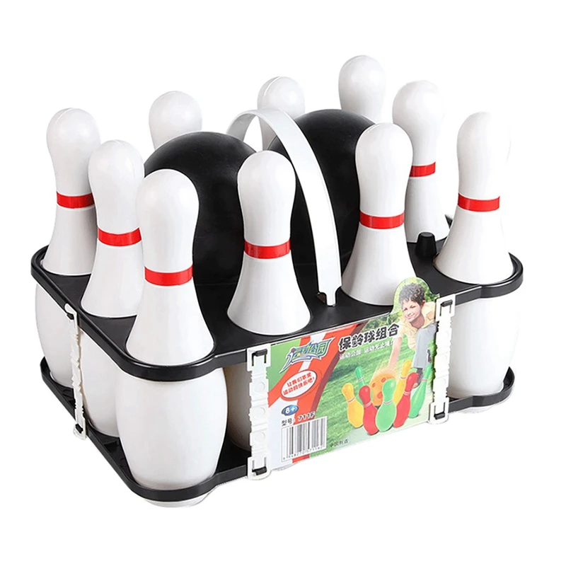 

2 Set Bowling Set For Kids & Adults 4 Ball With 20 Pins For Family Kids And Adults Backyard Skittles