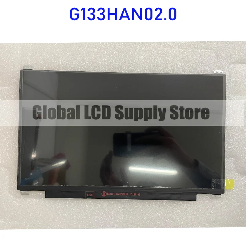 G133HAN02.0 13.3 بوصة شاشة عرض LCD صناعية لوحة شاشة العلامة التجارية الجديدة الأصلية لموصل Auo 30 Pins 100% تم اختبارها