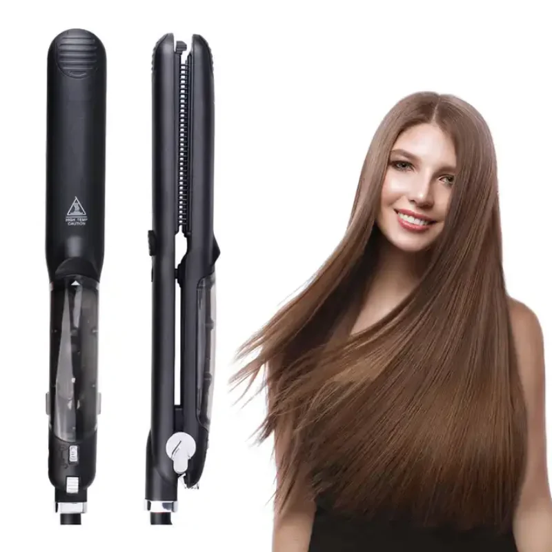 Professional steam infrared straightening device, steam straightening iron for iron hair, flat iron steam straightening device