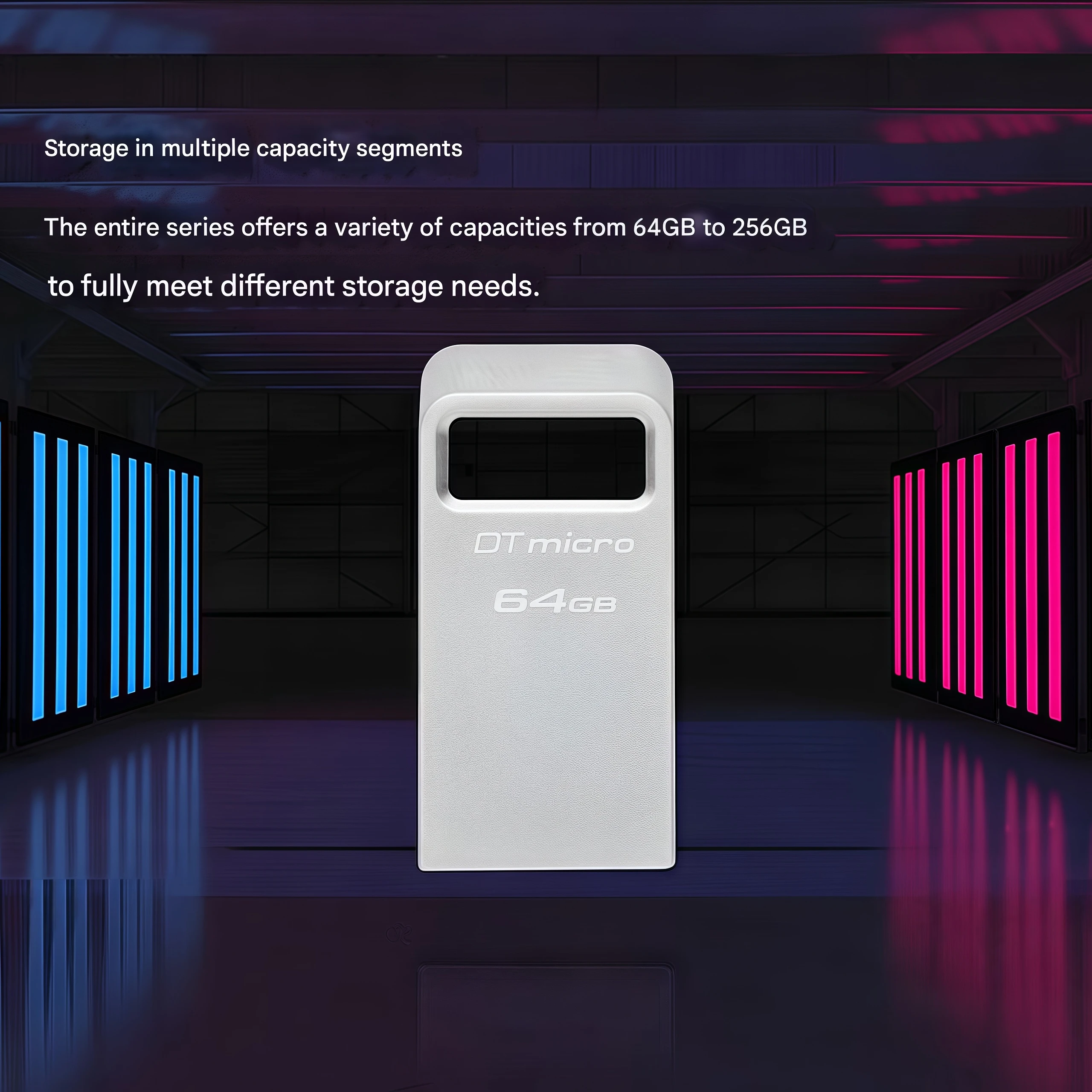 محرك فلاش Kingston USB 3.2 Gen1 DTMC3G2 محرك فلاش سيارة صغير معدني فضي، سعة عالية، سرعة القراءة ​ ​ 200 برميل/ثانية