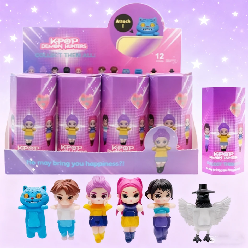 In Stock Kpop Demon Hunters Devil Blind Box Saja Collect Anime Figure Kid Party Cosplay Gaming Cartoon Decor Christmas Gift-----
