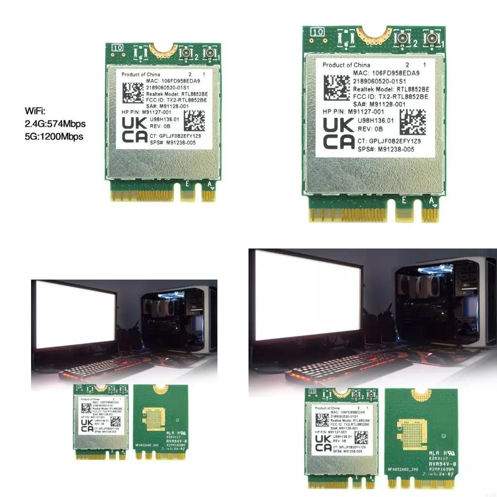 

896F RTL8852BE WIFI6 Gigabit- Card 2.4 Wlan WiFi 6 Card Wireless
