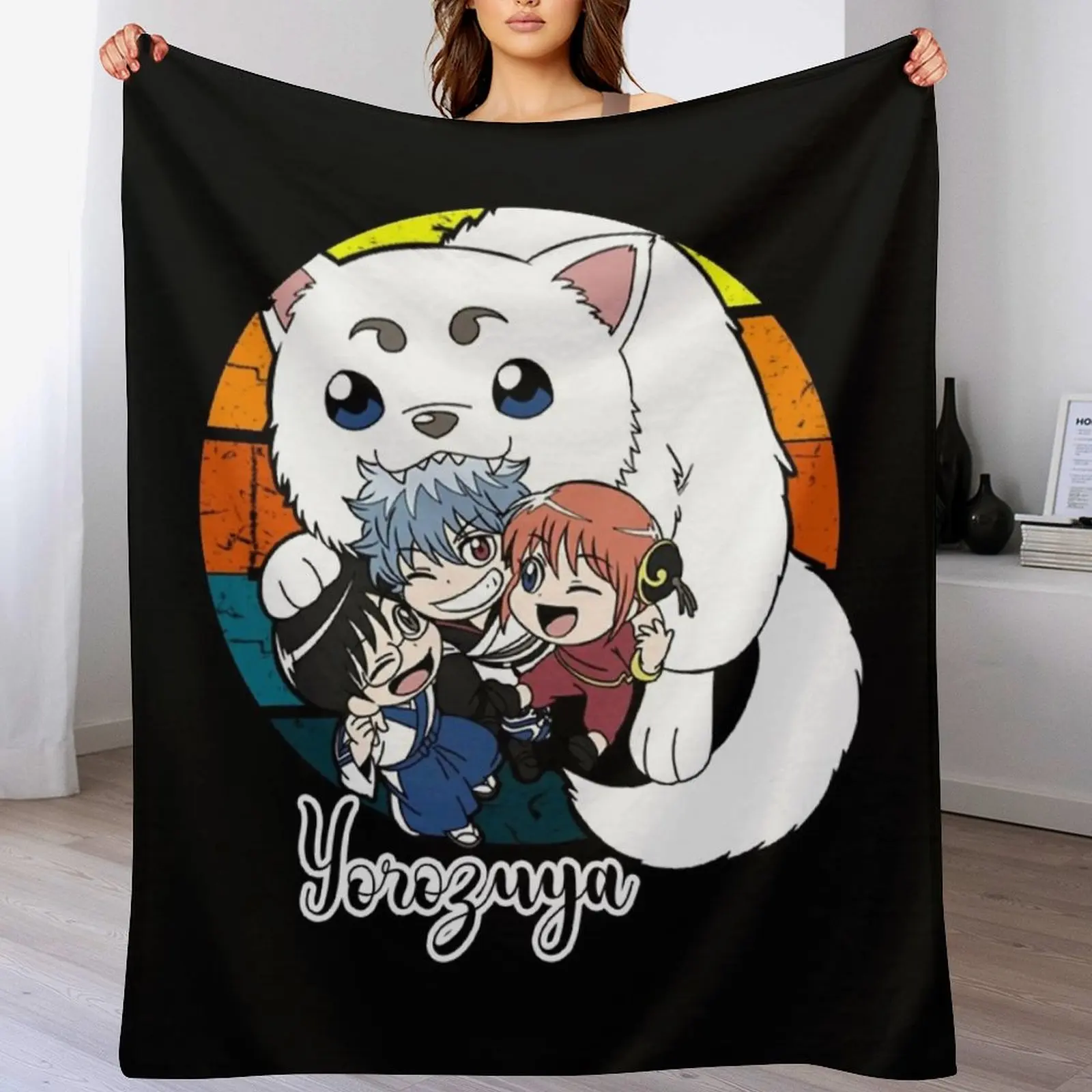 

Yorozuya Vintage Throw Blanket Warm Bed Soft Blankets