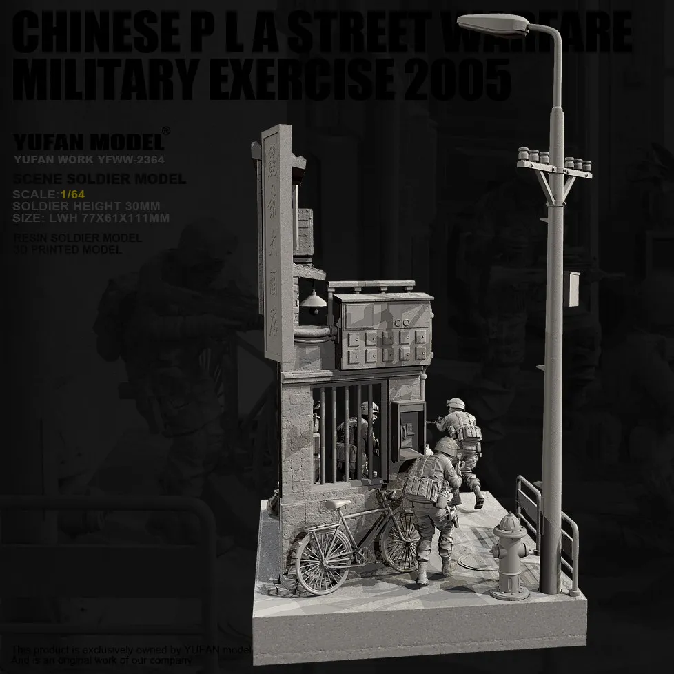 

YUFAN MODEL 1/64 Resin model kits figure colorless and self-assembled（full set） YFWW-2364+3D