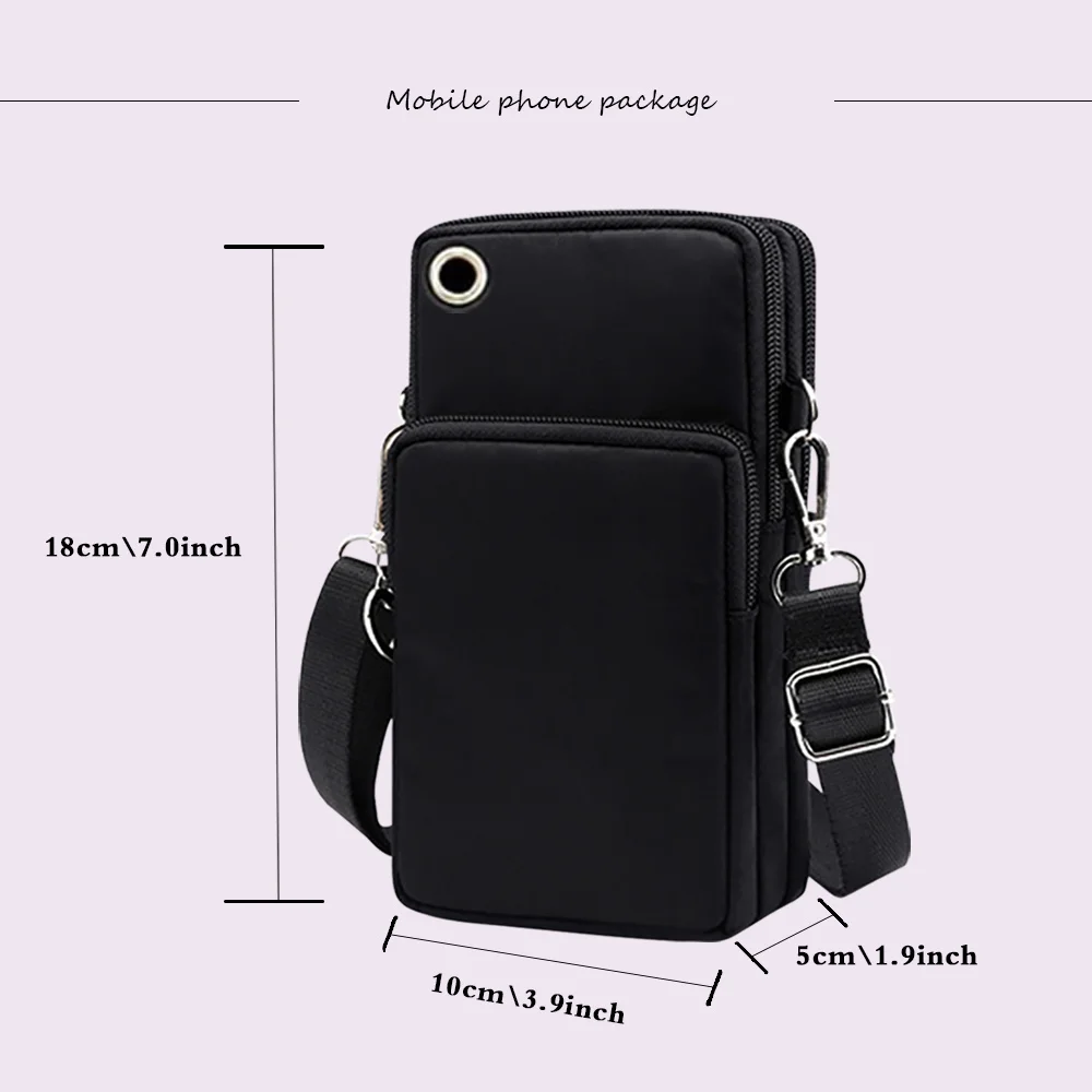 Mobile Phone Bag Women's Messenger Bag Hanging Neck Coin Purse Handbag Sports Arm Bag for Xiaomi/samsung/iphone 13 Letter Print