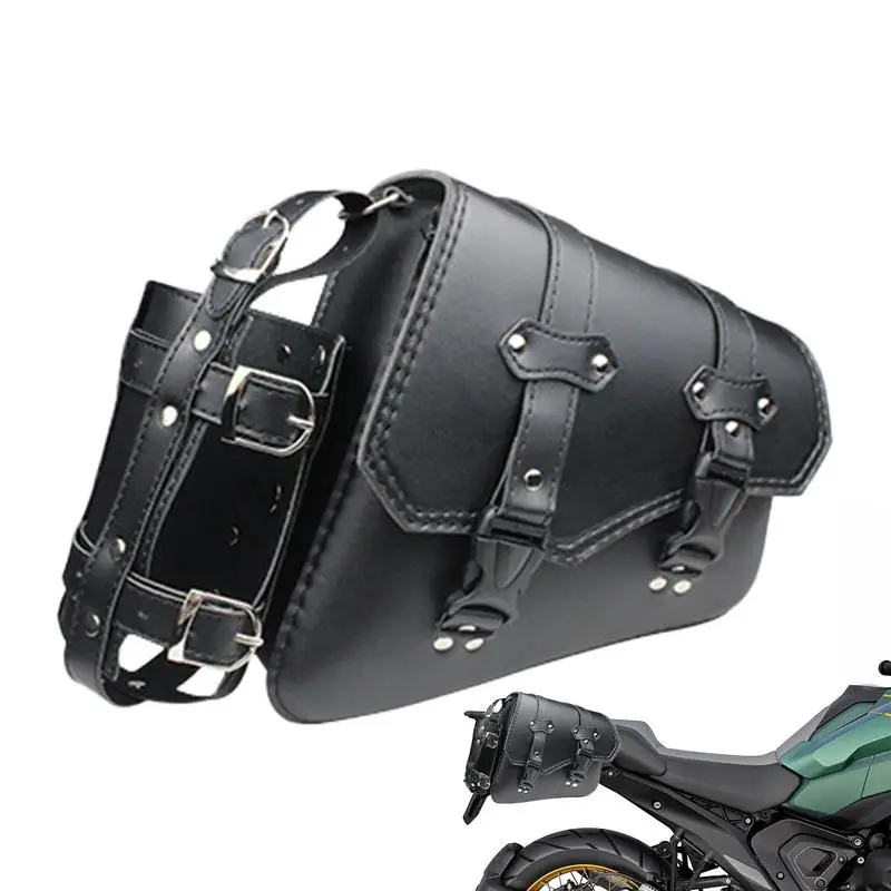 

Motorcycle Side Pouch Motorbike Pouch Bag Portable Motorcycle Panniers Bags With Bottle Holder For Motorcycle Motorbike