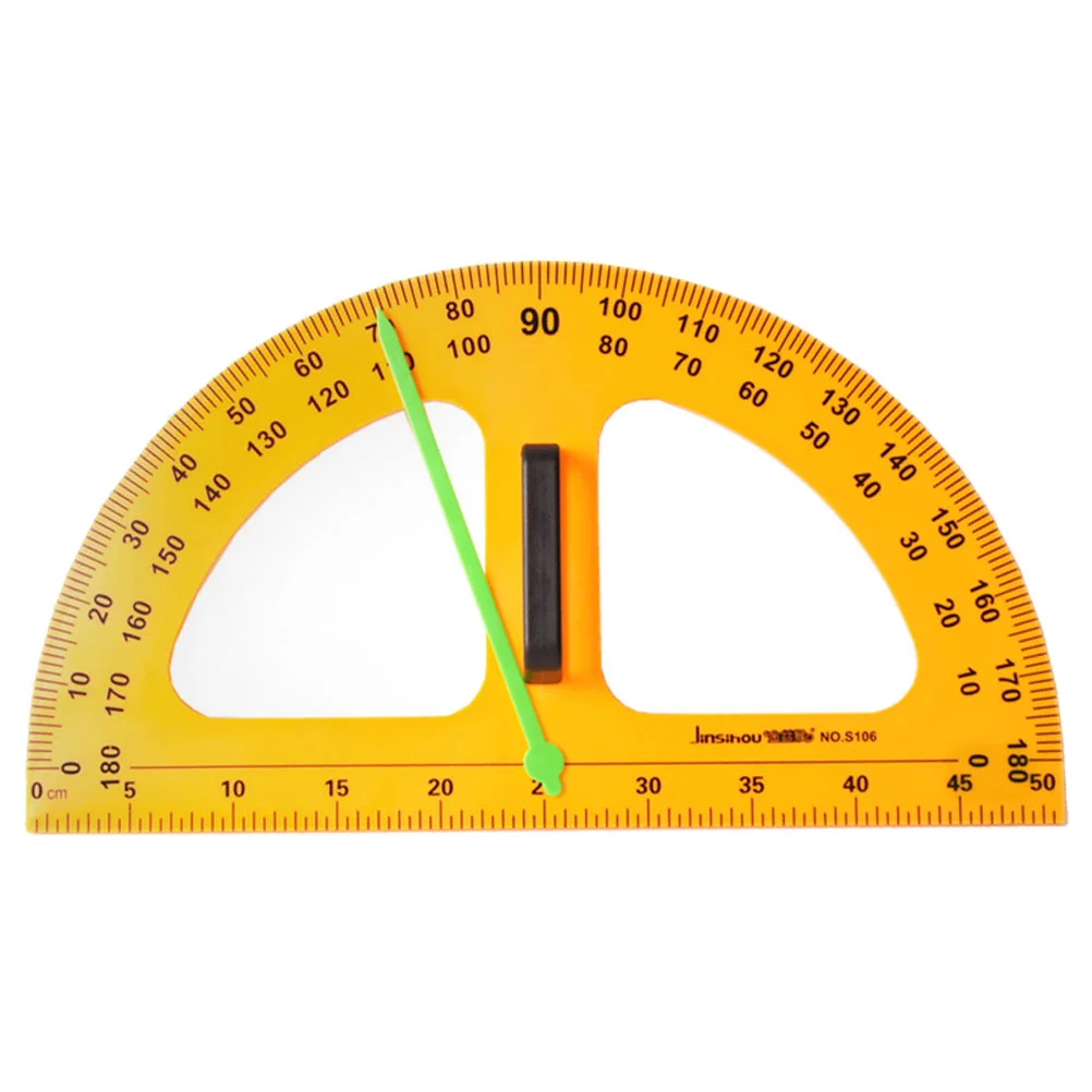 Protractor Drafting Tool Magnetic for Drawing Measuring Math Angle Plastic Teacher Stationery Work