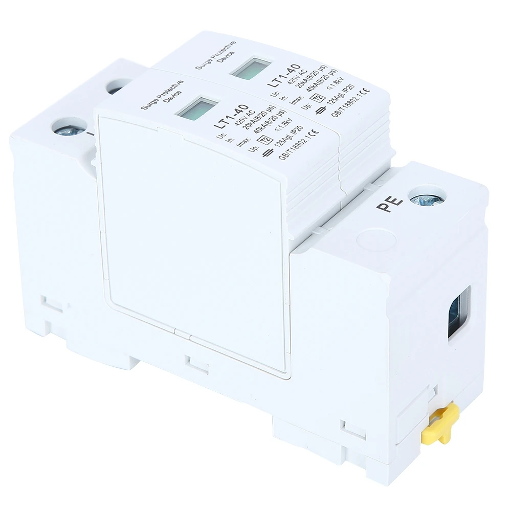 Surge Protection Device White Arc Module 2P LT140 40ka AntiThunder Modular Appliances
