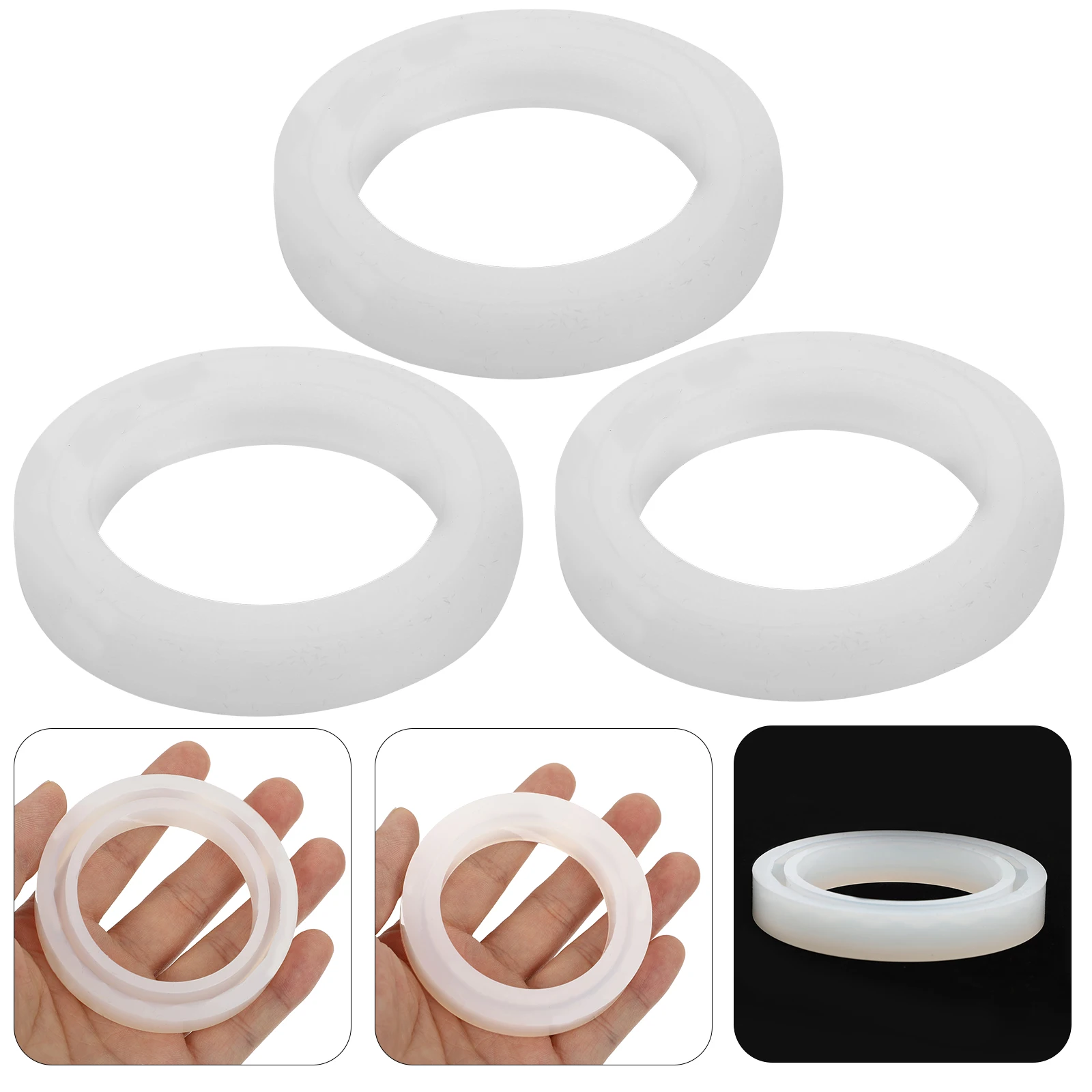 

3 шт., граненая форма для браслета, высокое качество, сделай сам, изготовление ювелирных изделий, силиконовая форма, безопасная прочная многоразовая форма для литья