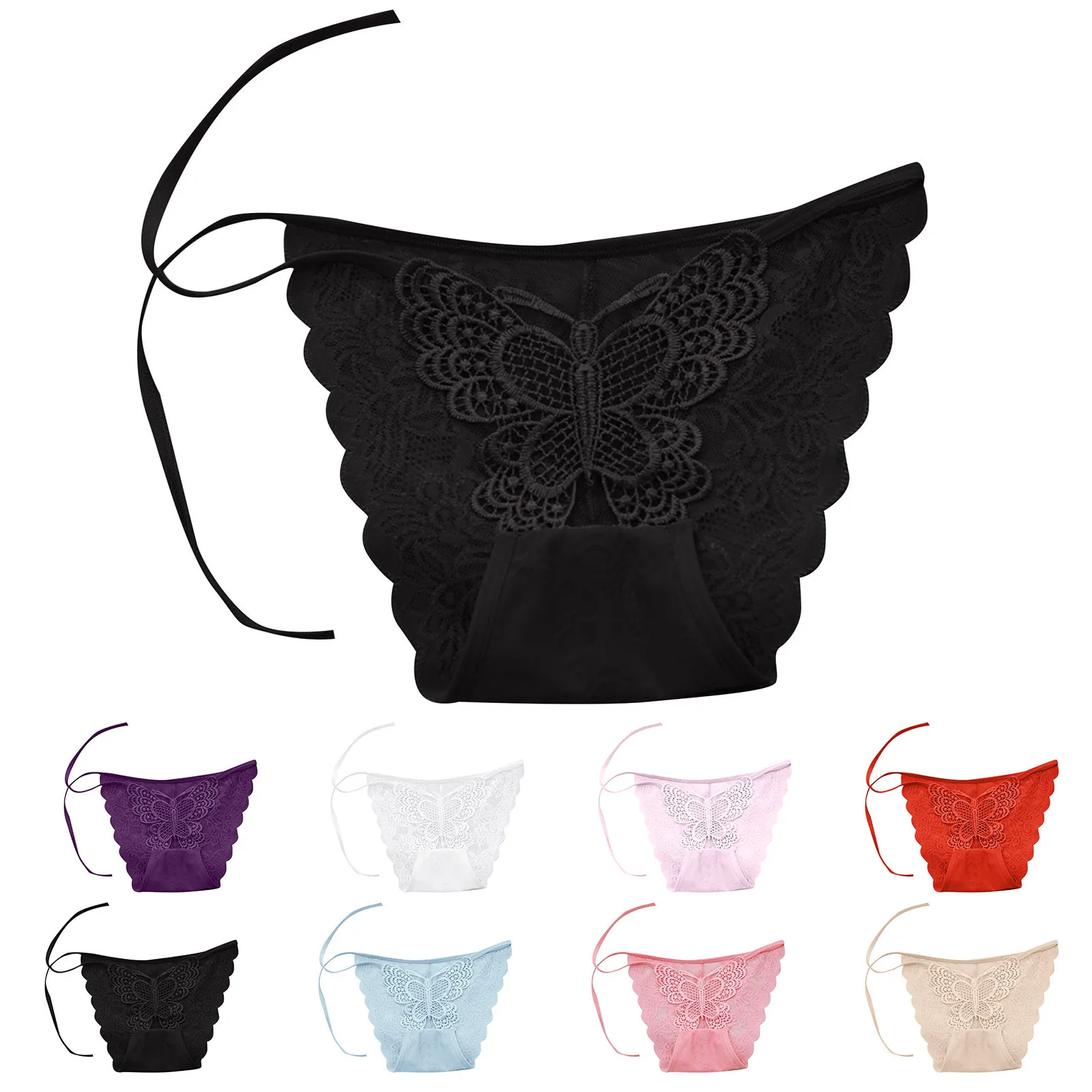 

Нижнее белье женское прозрачное с вышивкой «бабочка»