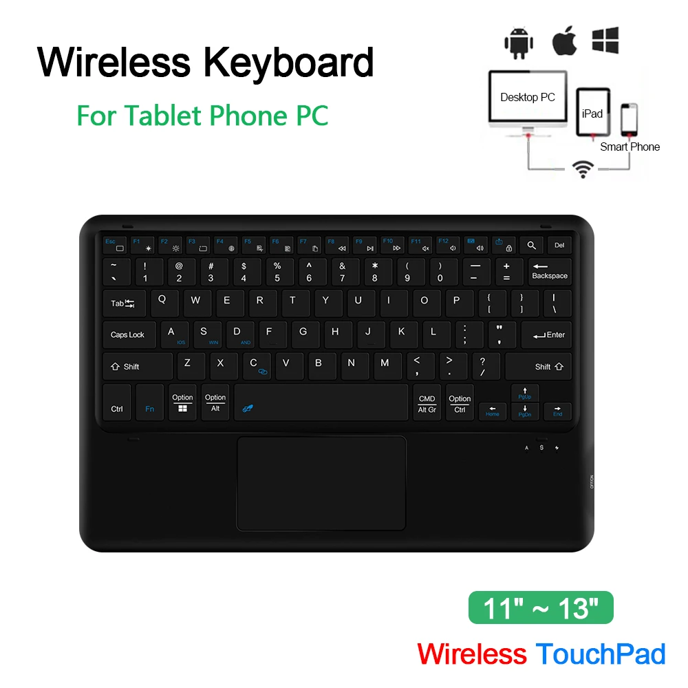 Wireless BT Keyboard Rechargeable for OnePlus Pad 2 12.1