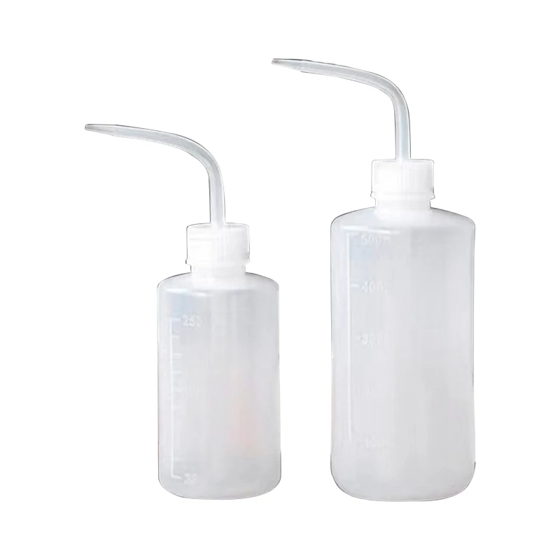 Squeeze Bottle 250ml 500ml Safety Scale Wash Bottle Plastic for Home 2PCS