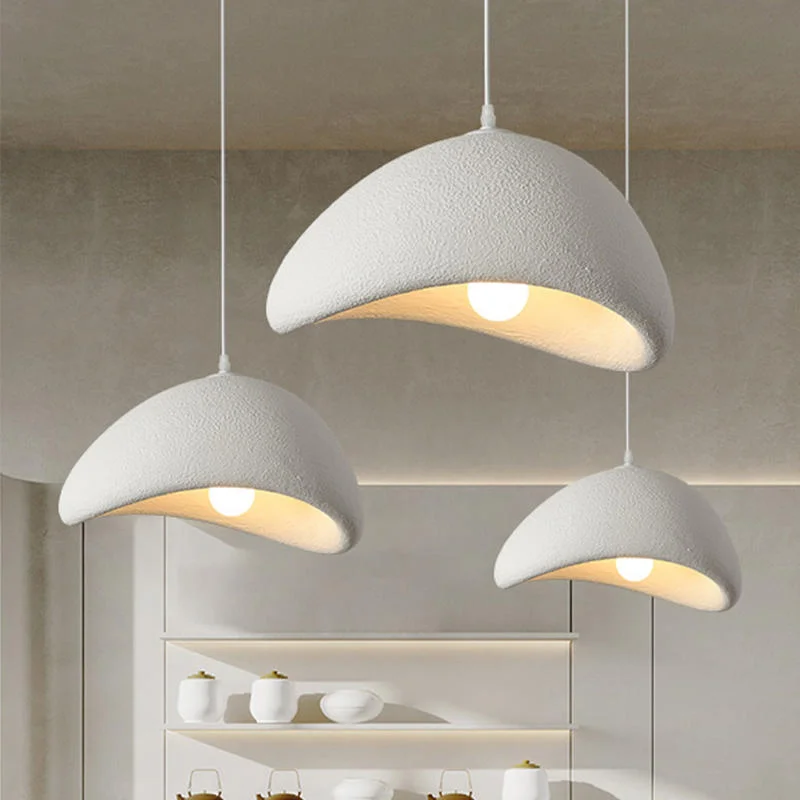 Imagem -02 - Nordic Wabi Sabi Led Pendant Light Lustre Simples Cord Lamp para Restaurante e Sala de Jantar E27