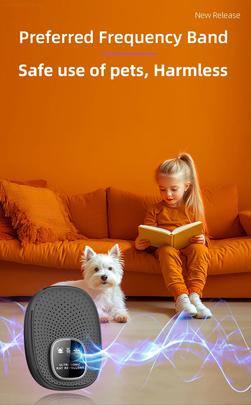 Ultrasonic Rodent Killing Catching Device Home Multifunctional Intelligent Rechargeable for Household Bedroom Anti Rodent