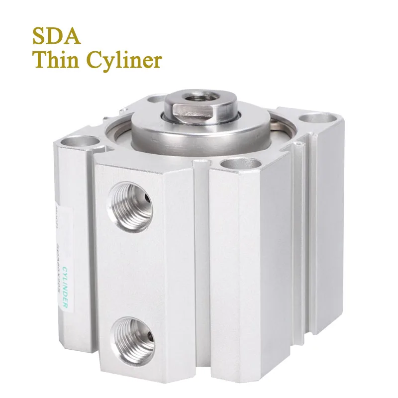 

Air Cylinder SDA series Pneumatic Compact airtac type 16 20 25 32 40 50 63mm Bore to 5 10 15 20 25 30 35 40 45 50mm Stroke