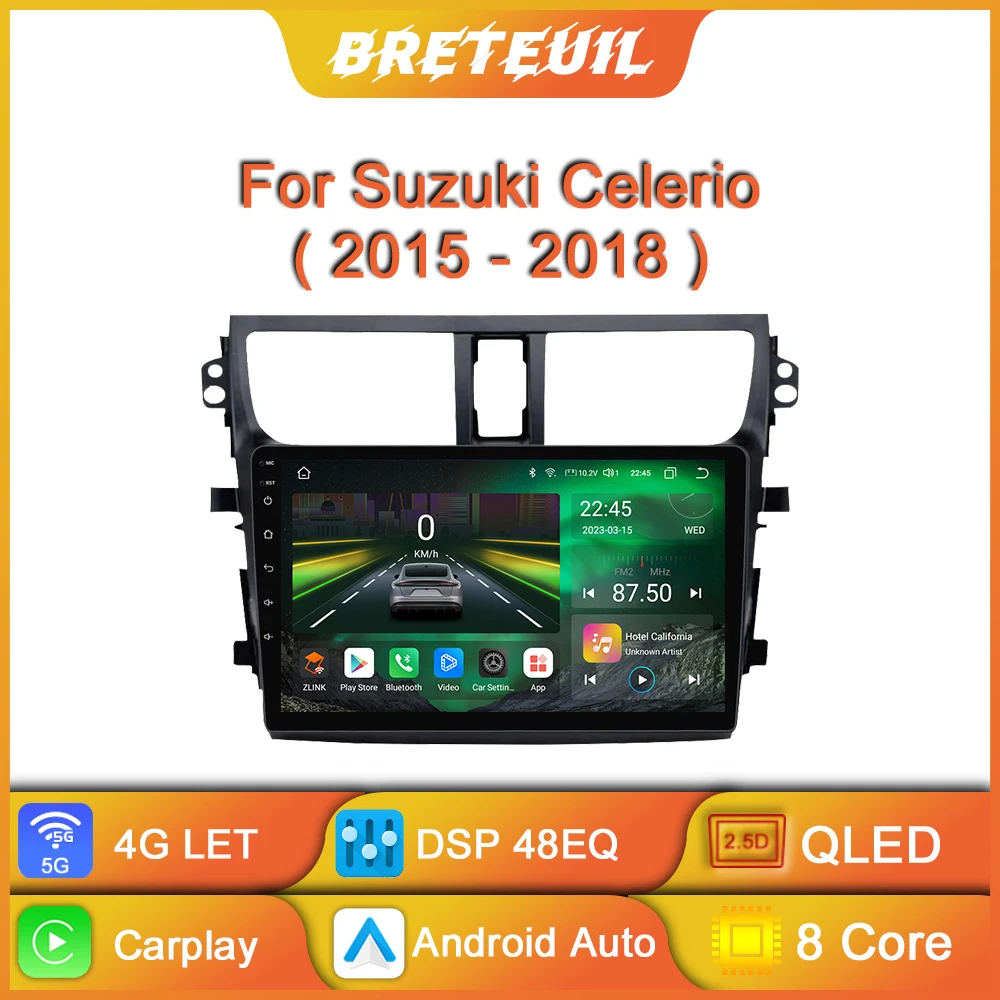 

For Suzuki Celerio Cultus 2015 - 2018 Android Car Radio Multimedia Video Player Navigation GPS Carplay Touch Screen Auto Stereo