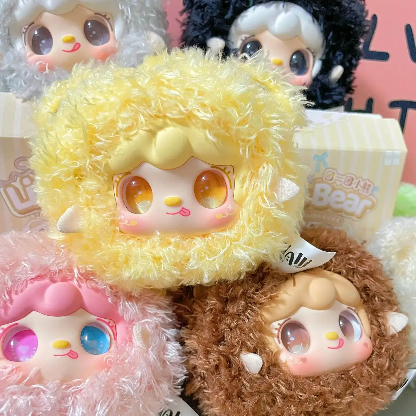 

Yooki V9 Mini Teddy Bear Vinyl Blind Box Kawaii Pendant Mistery Box Cute Anime Keychian Doll Decor Toys Kids Birthday Girl Gift