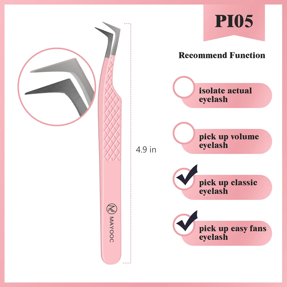 Wimpernverlängerungspinzette mit Faserspitzen, Wimpernkünstler, hochpräzise, superharte, antistatische Pinzette, Make-up-Tools, individuelles Logo – Detail 10
