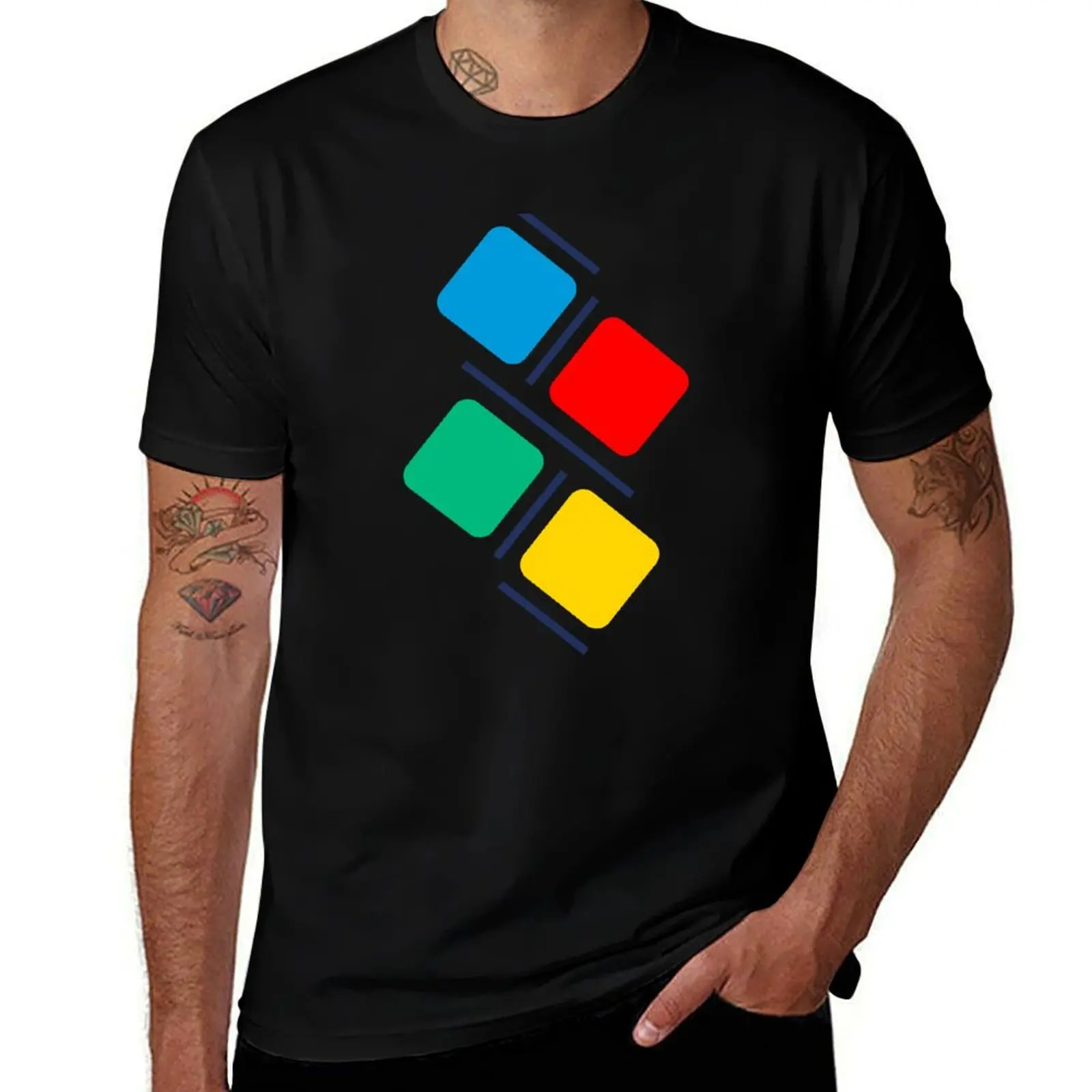 Four Square T-Shirt Sun Block Outdoor T-Shirt