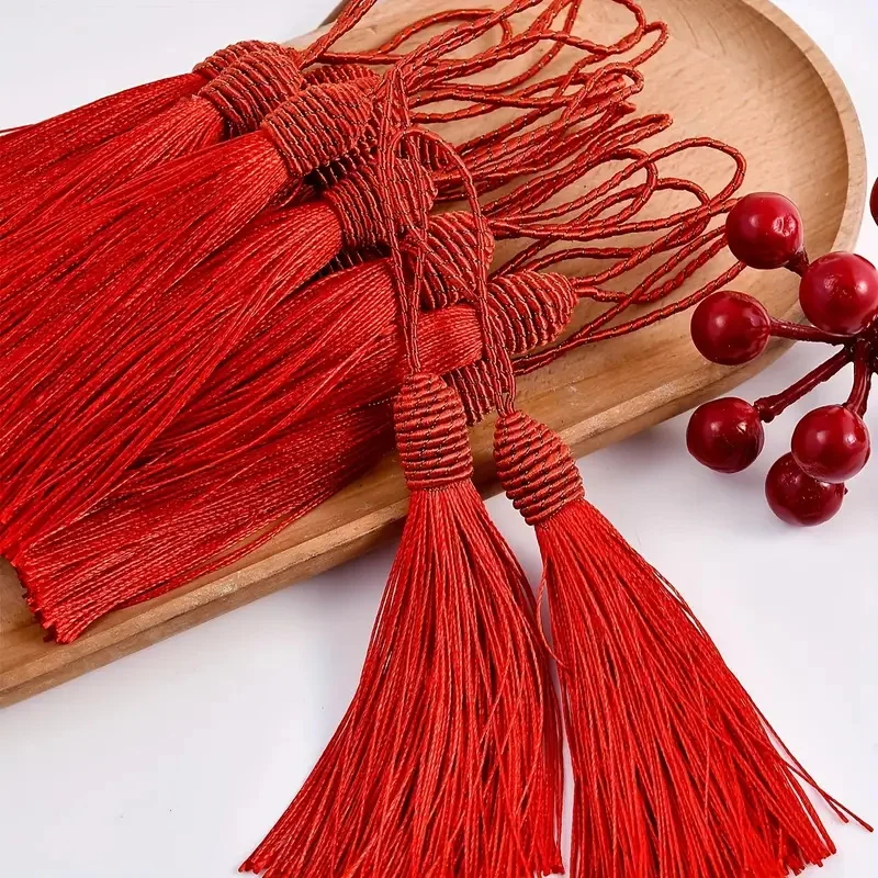 Gland de boule de vis de fil de polyester, bricolage, marque-page, cadeau, pendentif de vêtements, fil d'oreiller, sensation de table, petite boule de confrontation, 10 pièces
