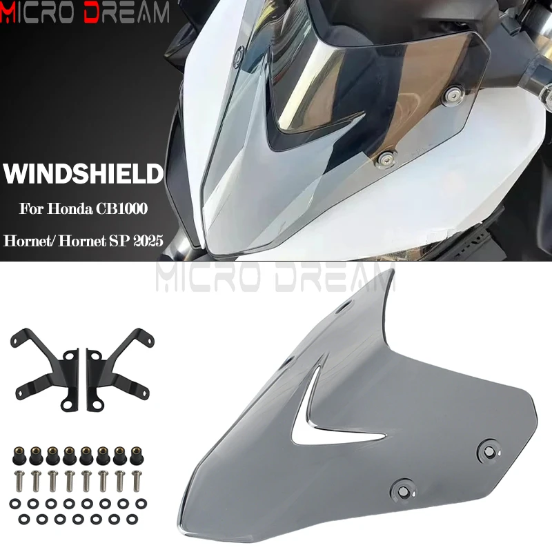 

Windscreen Spoiler Deflector Fairing Motorcycle Windshield Air Deflector w/Bracket For Honda CB1000 Hornet CB1000 Hornet SP 2025
