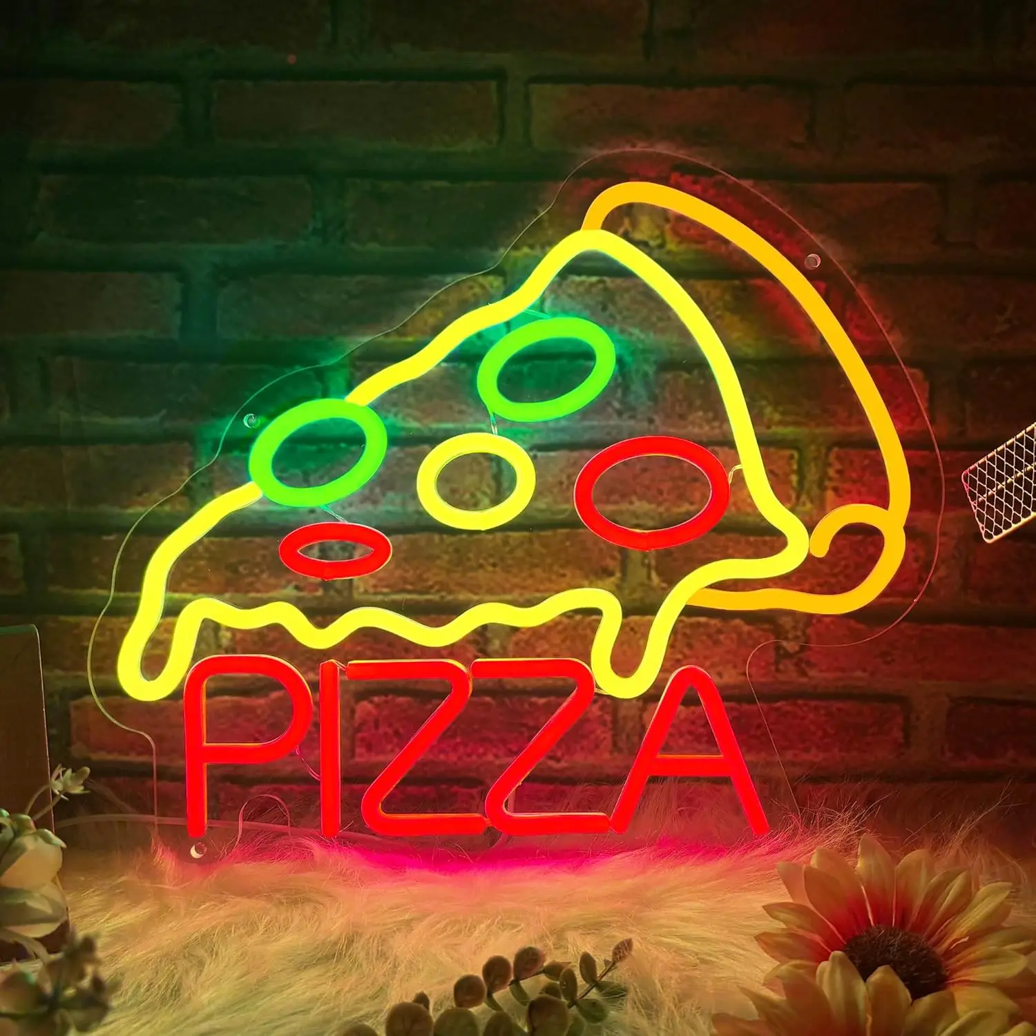 

Pizza Shop Neon Sign Business Art Wall Light USB LED Neon Light for Fast Food Store Restaurant Bar Bedroom Decoration Gift
