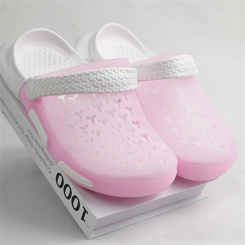 Summer pink Women's Clogs Fashion Comfortable Beach Sandals For Women Outdoor Lightweight jelly shoes Woman sandalias de mujer