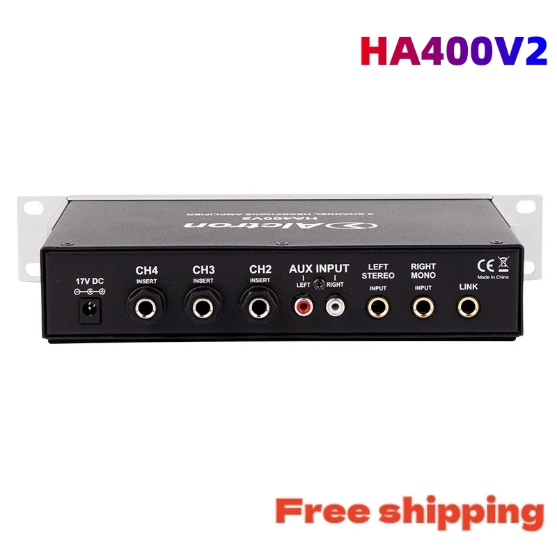 Alctron HA400V2 4-channel mini headphone amplifier portable headphone amplifier for studio/recording/broadcast monitor