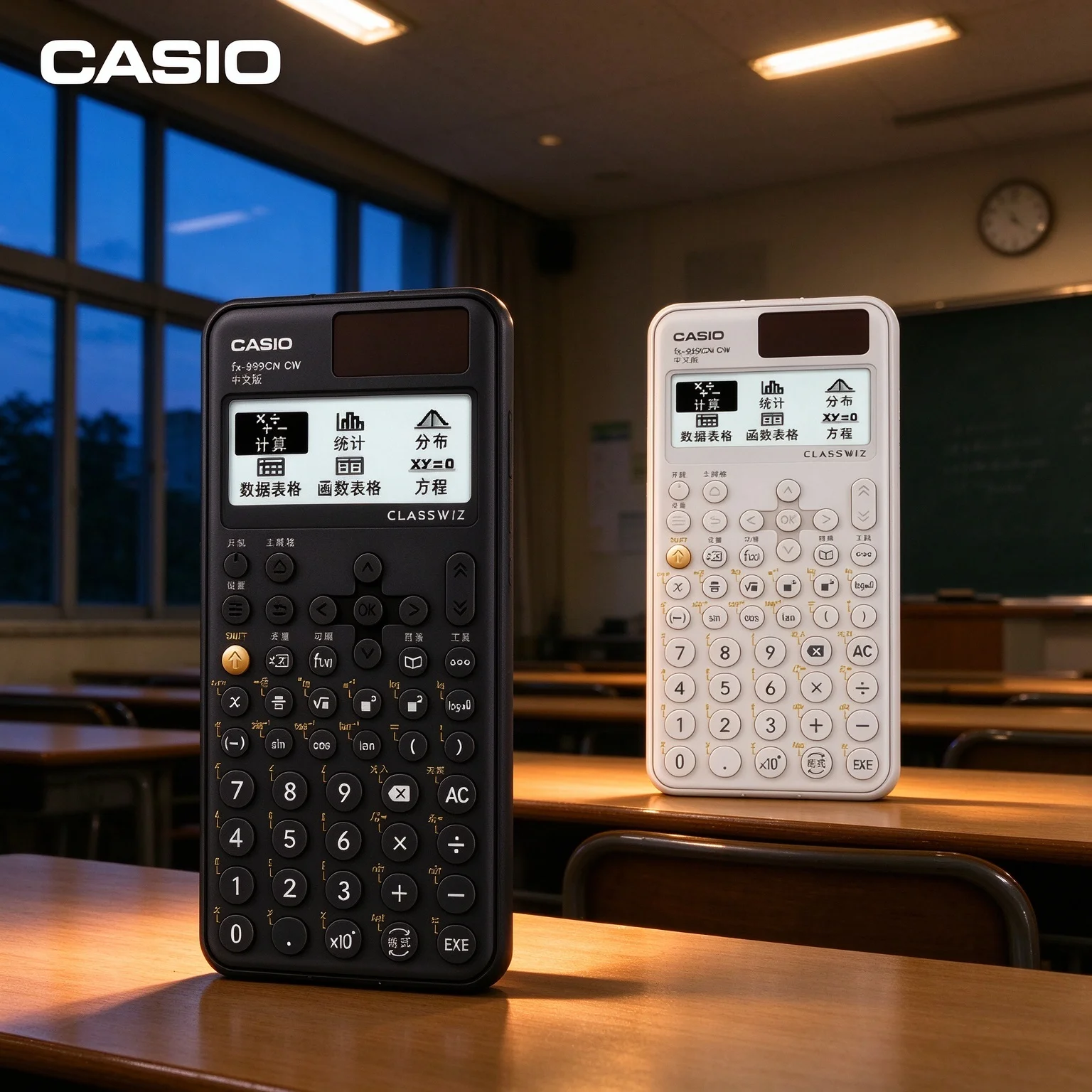 Casio FX-999CN-CW Function Calculator, Fast Calculation, Ergonomic Key Layout, for Physics Learning FX-82E/FX-991CN-CW