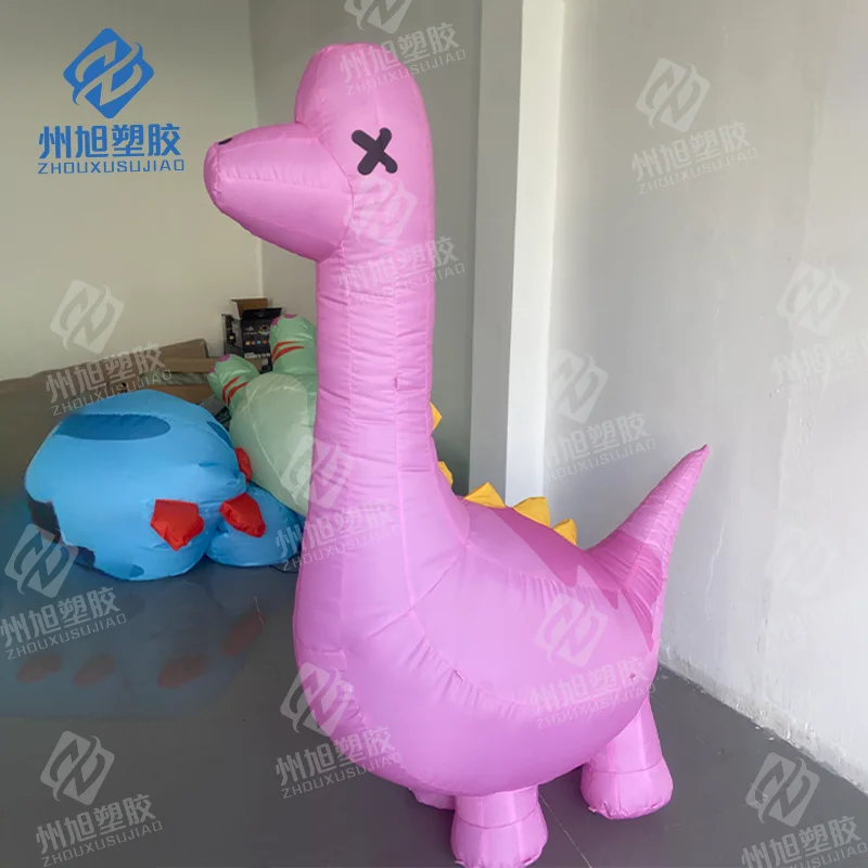 Custom Lifelike Inflatable Pink Dinosaur Birthday Party Supplies Inflatable Dinosaur