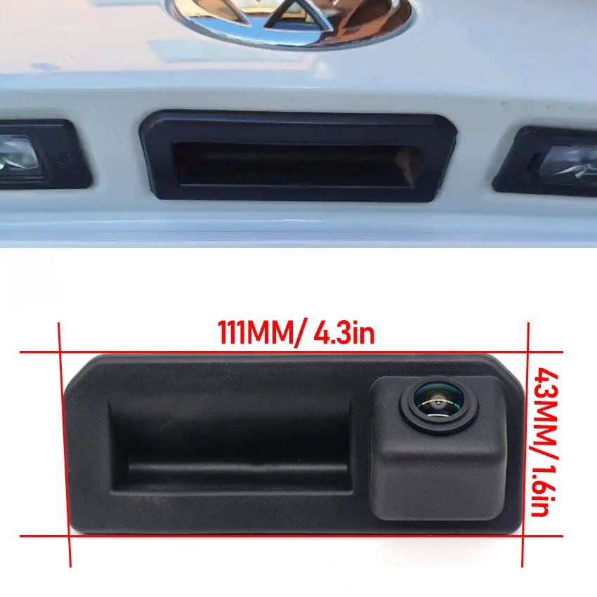 For SEAT Ateca Arona 2016~2023 Compatible with the Original Car Screen Trunk Handle Parking Rear View Camera HD CCD Night Vision
