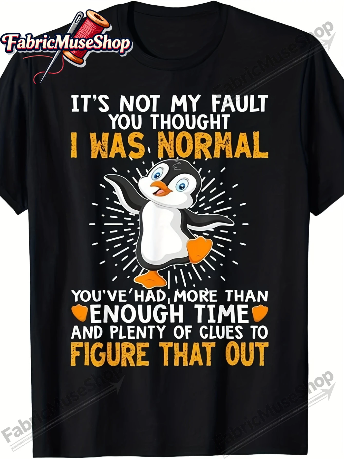 Men's Funny Penguin T-Shirt with 