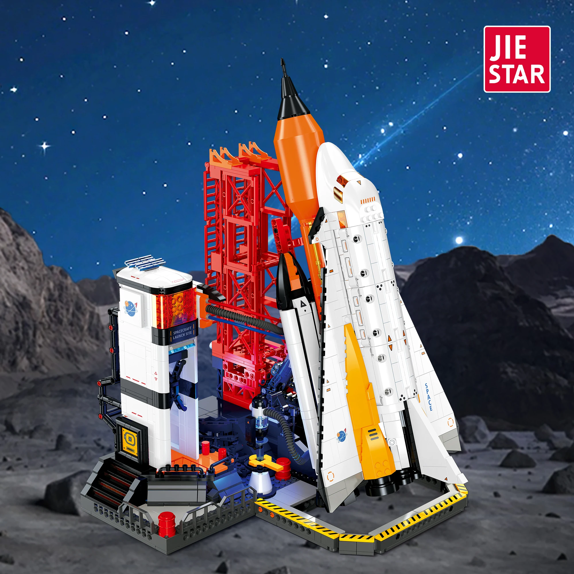 

1797 PCS MOC Space Launch Center Building Blocks Set, Aerospace Series with LED Lights, Home Decor & Collector Gift for All Ages
