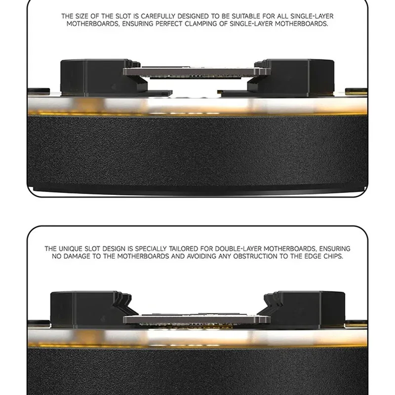 Perlengkapan CPU motherboard perbaikan ponsel kaca tempered tahan panas Universal untuk dudukan solder chip PCB iPhone Android
