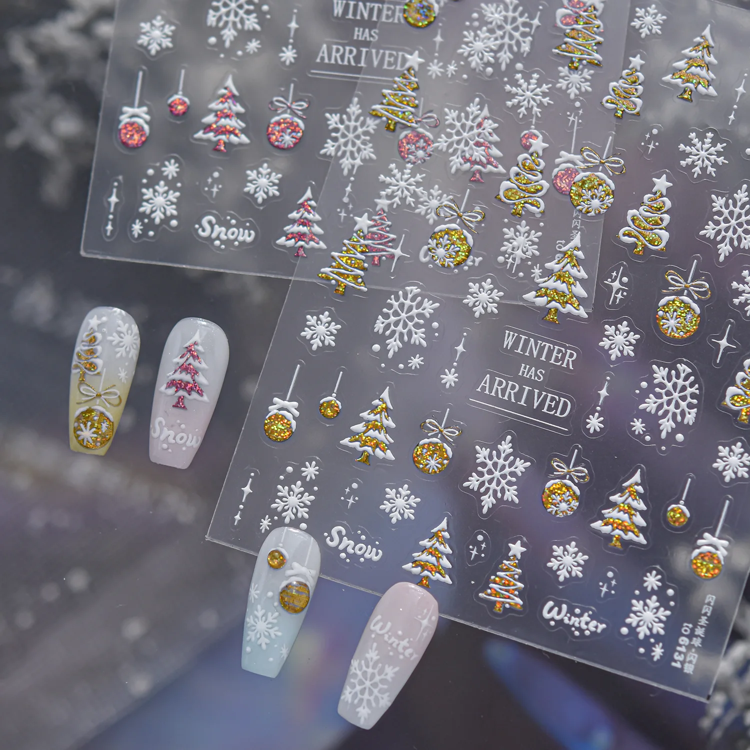 5D Weihnachts-Nagelkunst-Aufkl – Nail Art Xmas Tree Bewertung und Preis