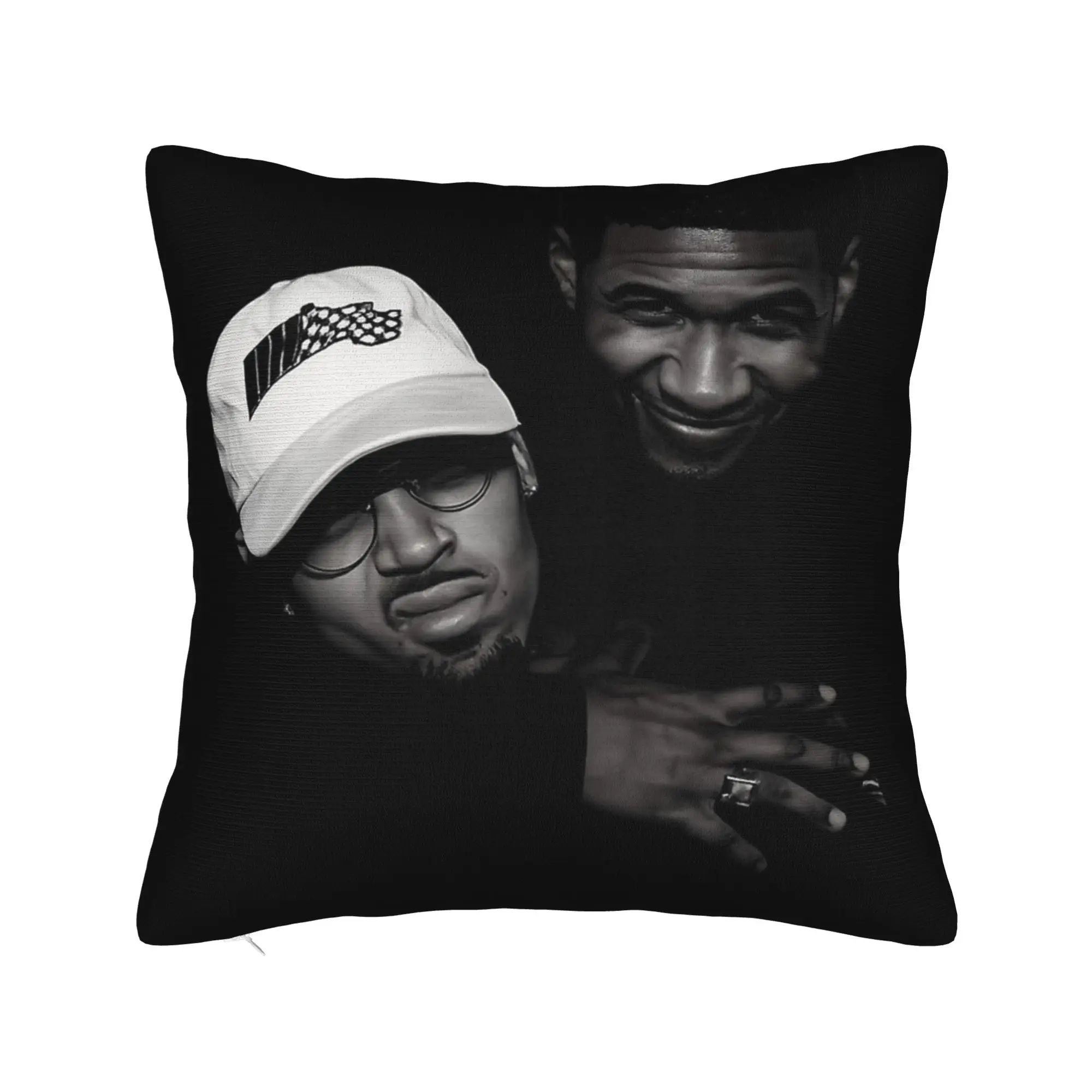 Decorative Pillowcases Chris Brown Usher R&B Tour 2026 Merchandise Seat  Throw Pillow Case Cover Square Style Multi-Size