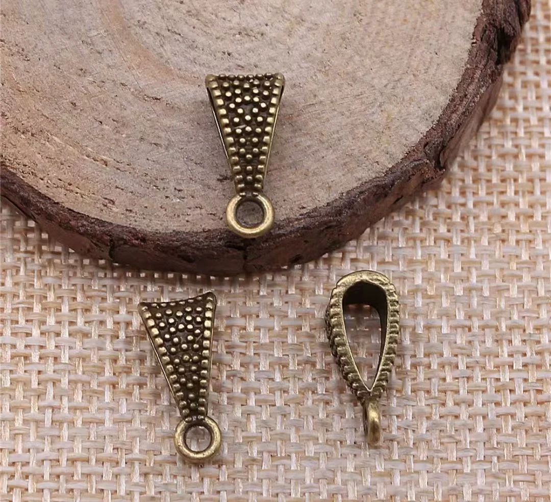 40 pièces 15x7x6mm en alliage de Zinc métal argent tibétain, perle plaquée bronze antique T0312 pour la fabrication de bijoux