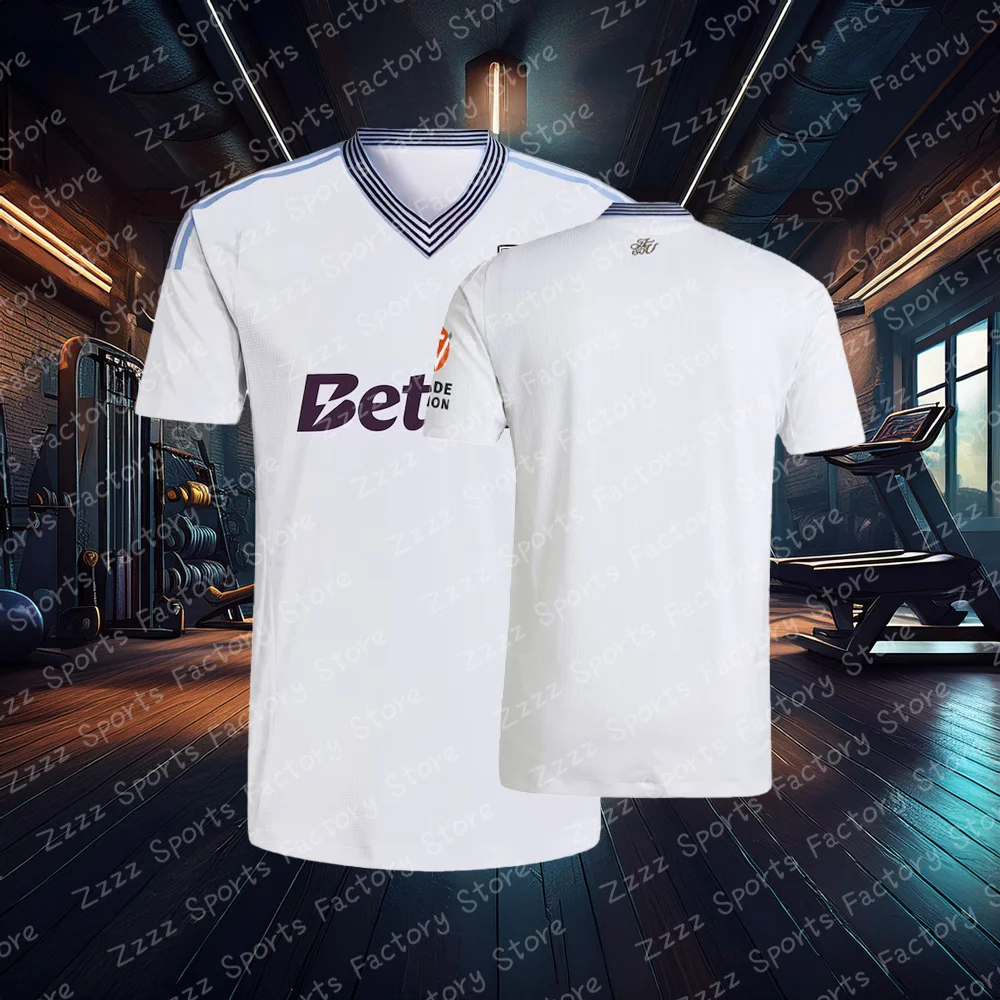 Aston Villa Home/Away Training Football Jersey Adult Kids Summer Oversized T Shirt England Soccer Short Sleeve Tops Men Clothes