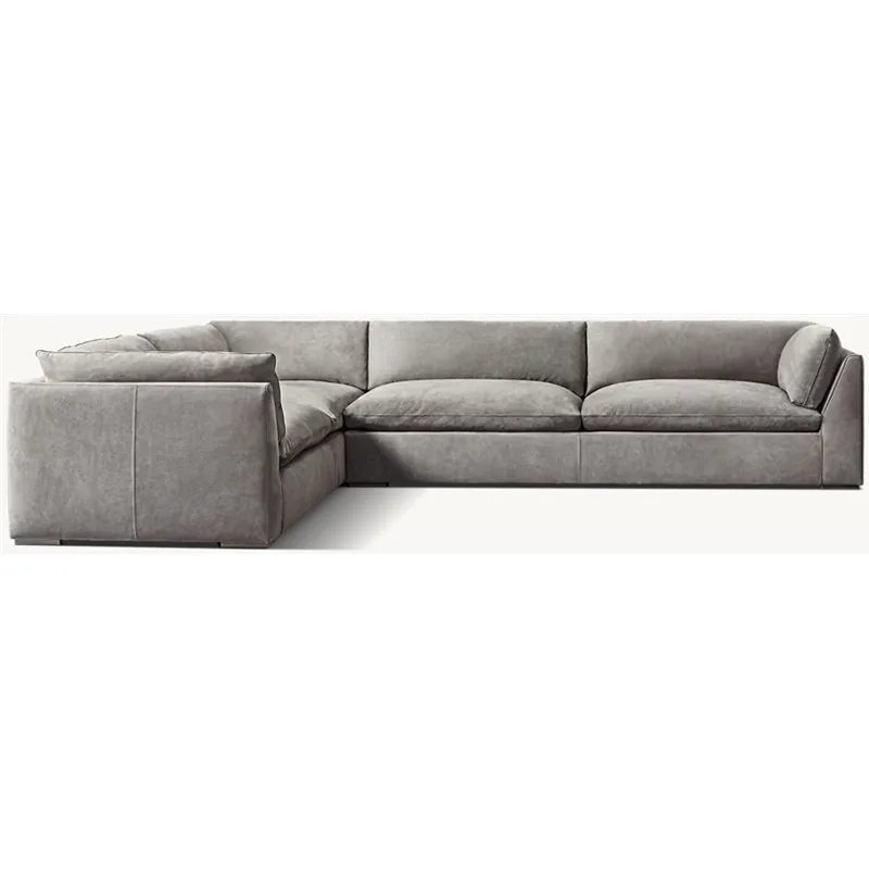 

Классическая кожа премиум-класса, настраиваемая, для левой/правой руки, L-секционная гостиная, уникальная современная мебель для дома