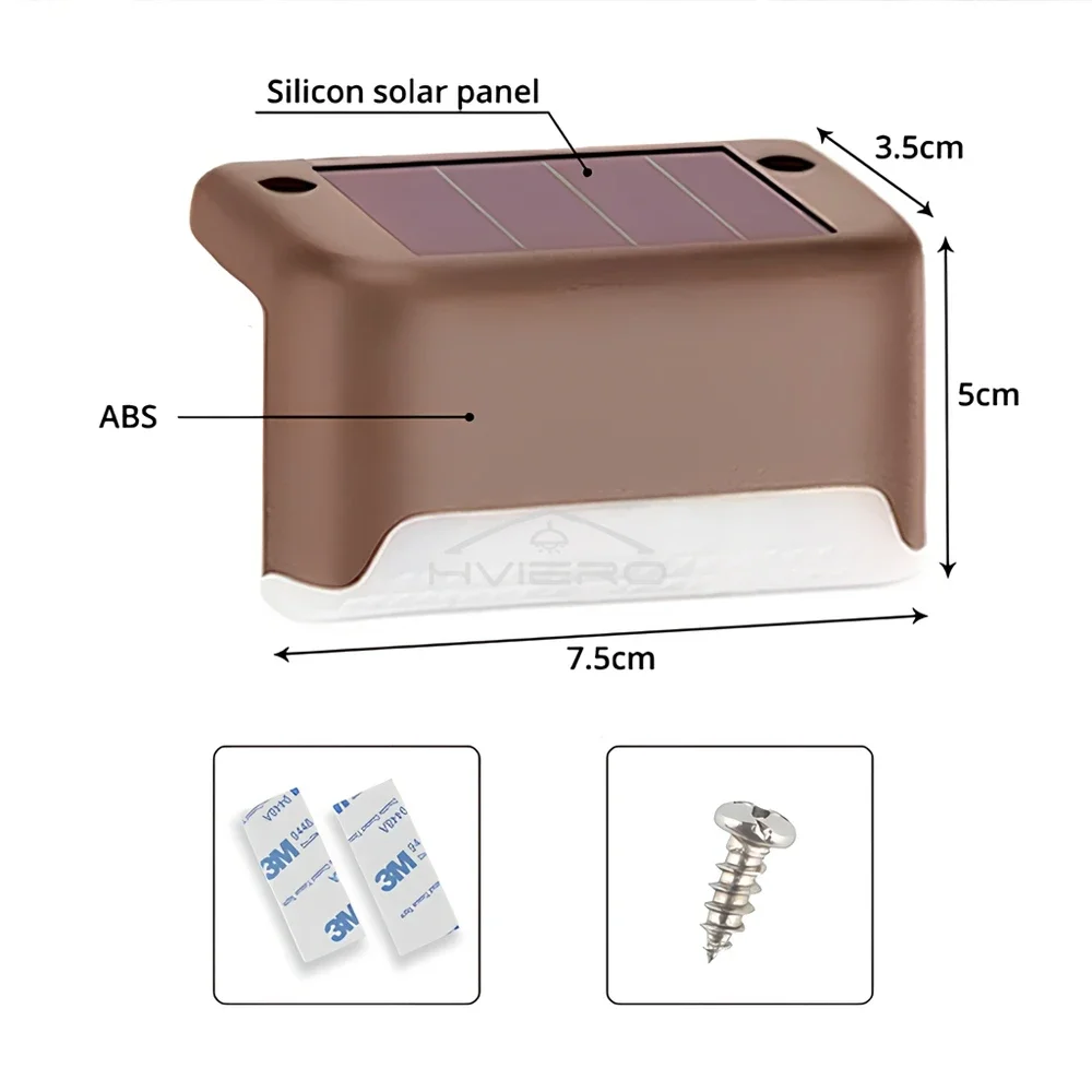 Solar LED Light Outdoor Garden Waterproof Night Lights For Stair Fence Villas Campus Farm Park Residential Areas Decoration Lamp